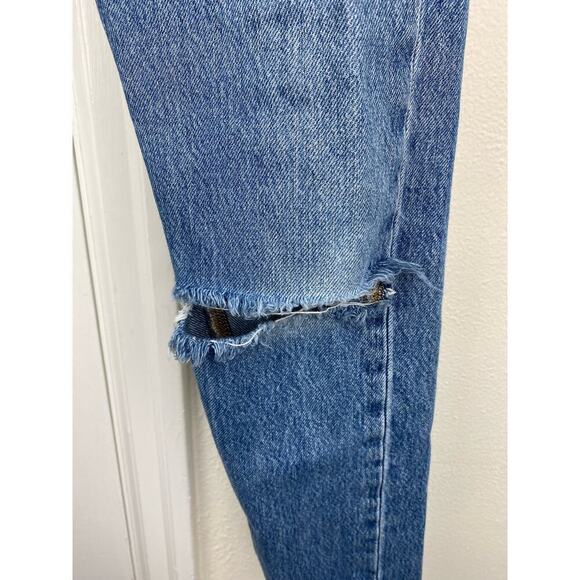 Levi's 501 S BIG E Size 25X30 Medium Wash Button Fly Distressed Denim Blue Jeans - Picture 12 of 12